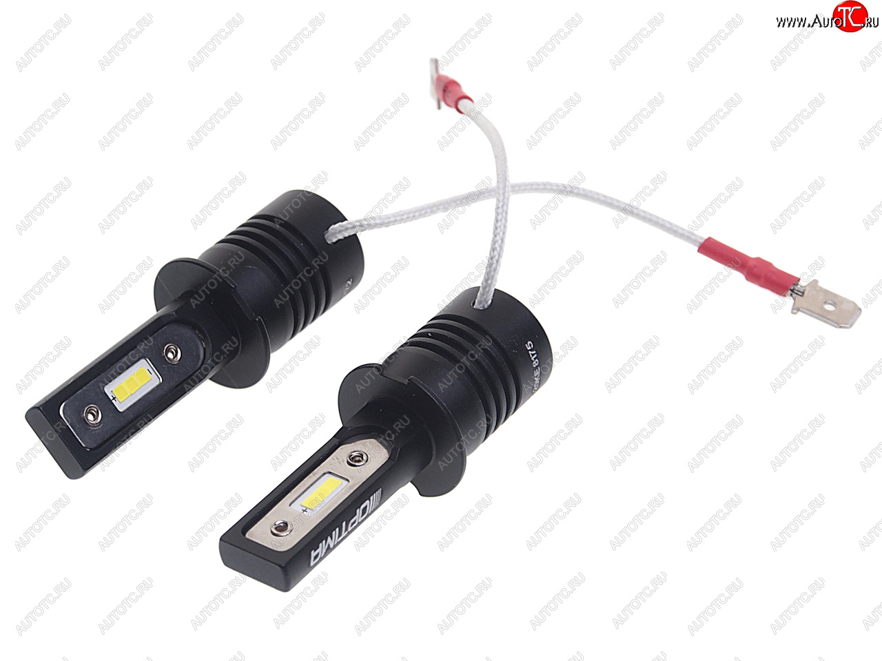 4 199 р. Лампа светодиодная 1224V H3 РK22s 5100K (2шт.) OPTIMA OPTIMA q-h3  с доставкой в г. Кемерово