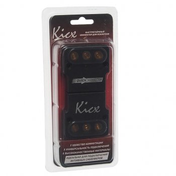 1 329 р. Коннектор питания усилителя Quick Connector KICX KICX quick connector  с доставкой в г. Кемерово. Увеличить фотографию 1