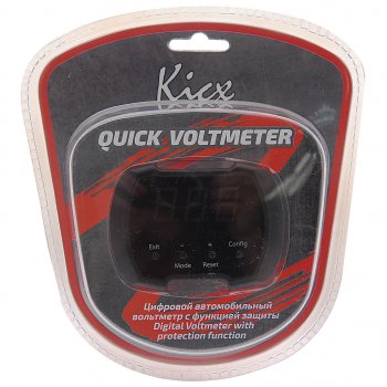1 899 р. Вольтметр KICX KICX quick voltmeter  с доставкой в г. Кемерово. Увеличить фотографию 1