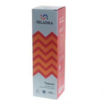 1 679 р. Термос 1.2л стальной 2 чашки RELAXIKA RELAXIKA r102.1200.1  с доставкой в г. Кемерово. Увеличить фотографию 3