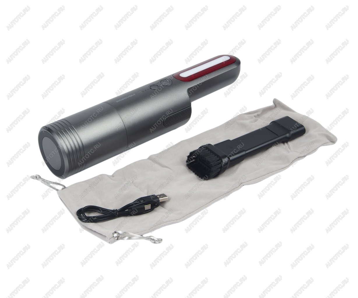 4 599 р. Пылесос портативный аккумуляторный 100W 6000Pa (2 насадки,LED фонарь) AUTOPROFI AUTOPROFI rbv800  с доставкой в г. Кемерово
