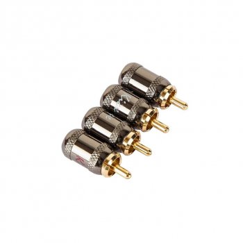 739 р. Штекер RCA-(папа) металл 4шт. Комплект KICX KICX rca-4b  с доставкой в г. Кемерово. Увеличить фотографию 2