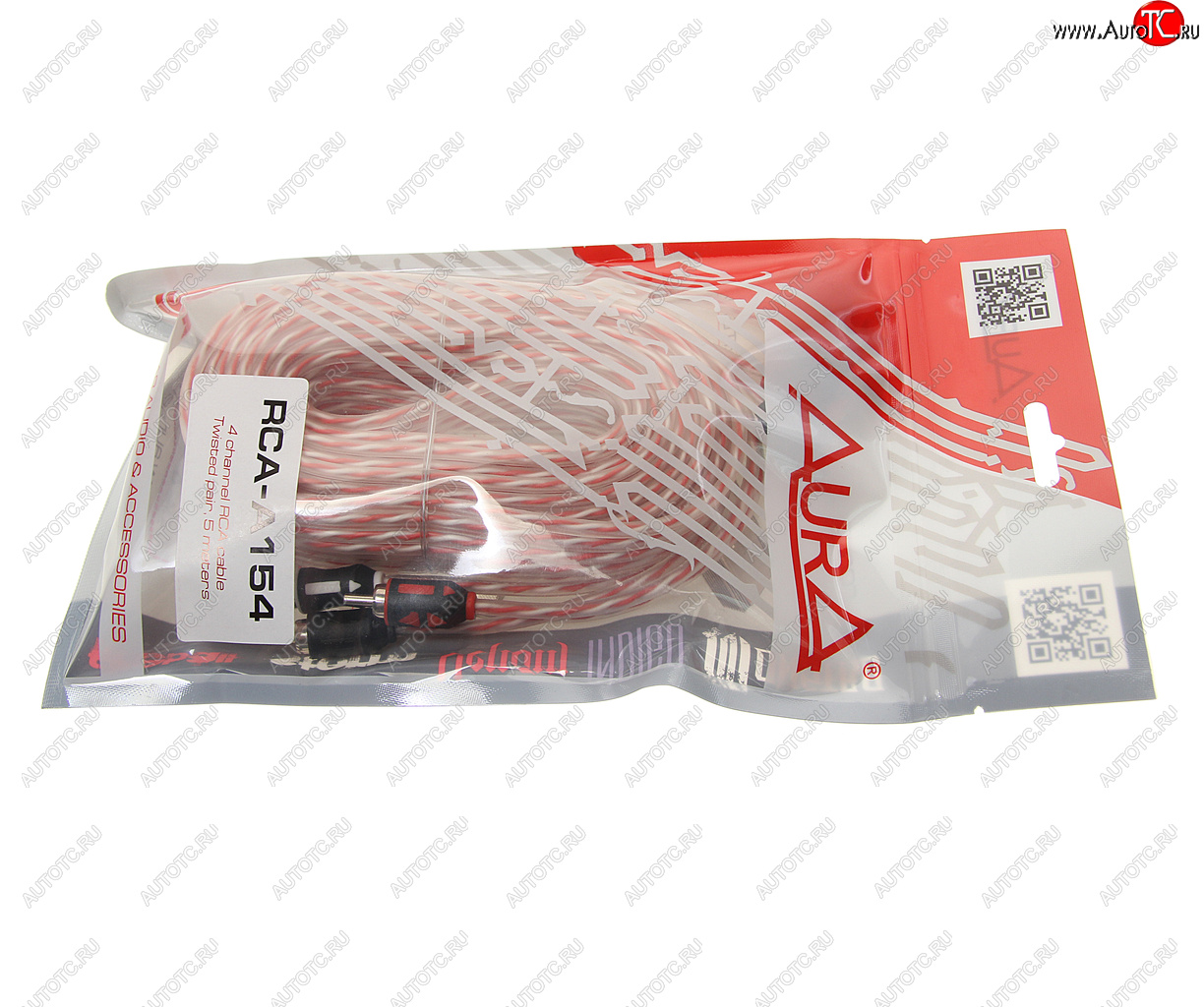 999 р. Кабель RCA 4х4 5м AURA AURA rca-a154 AURA rca-a154  с доставкой в г. Кемерово