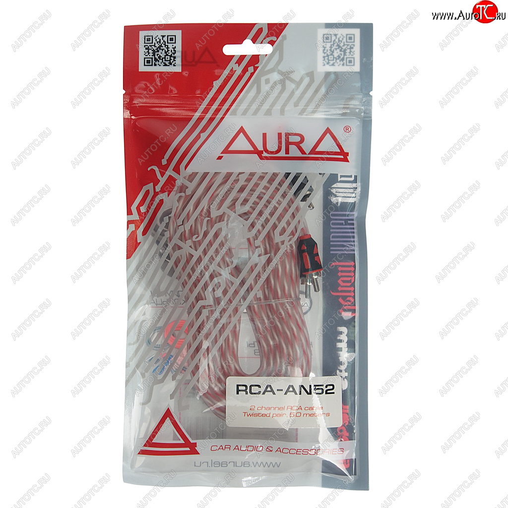 579 р. Кабель RCA 2х2 5м AURA AURA rca-an52 AURA rca-an52  с доставкой в г. Кемерово