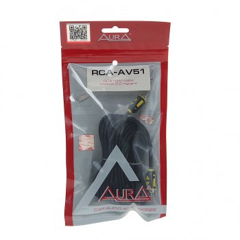 559 р. Кабель RCA 1х1 5м AURA AURA rca-av51  с доставкой в г. Кемерово. Увеличить фотографию 1