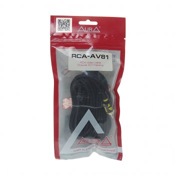 779 р. Кабель RCA 1х1 8м AURA AURA rca-av81  с доставкой в г. Кемерово. Увеличить фотографию 1