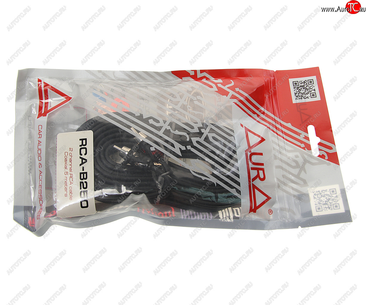 1 189 р. Кабель RCA 2х2 5м AURA AURA rca-b250  с доставкой в г. Кемерово