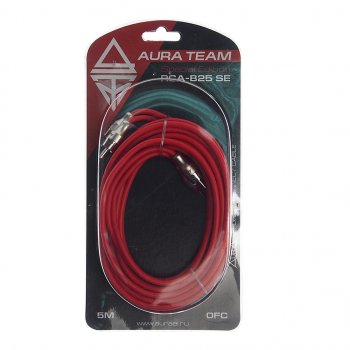 1 499 р. Кабель RCA 2х2 5м AURA AURA rca-b25se  с доставкой в г. Кемерово. Увеличить фотографию 2