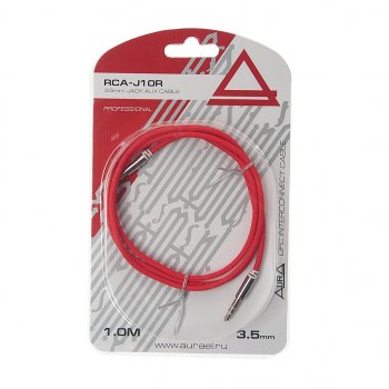 299 р. Кабель jack 3.5 1м AURA AURA rca-j10r  с доставкой в г. Кемерово. Увеличить фотографию 1