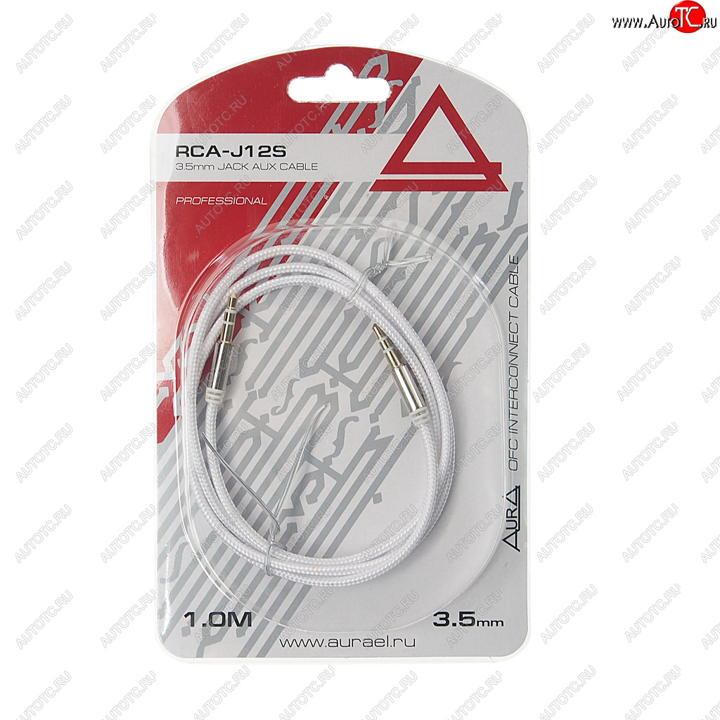 319 р. Кабель jack 3.5 1м AURA AURA rca-j12s  с доставкой в г. Кемерово