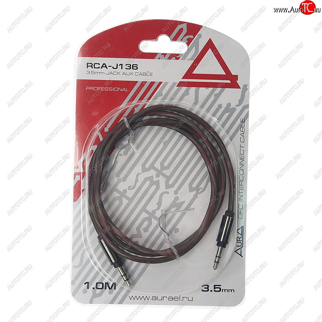 389 р. Кабель jack 3.5 1м AURA AURA rca-j136  с доставкой в г. Кемерово