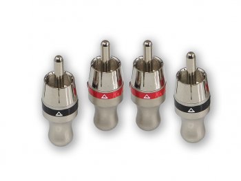 649 р. Штекер RCA комплект 4шт. AURA AURA rca-p410  с доставкой в г. Кемерово. Увеличить фотографию 1