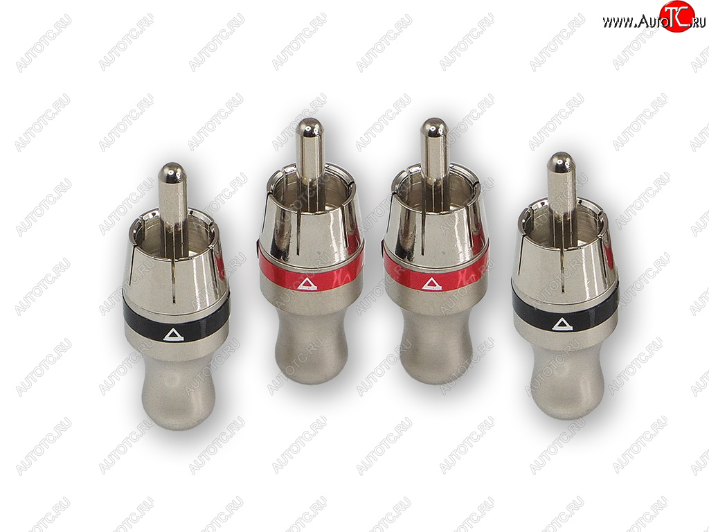 649 р. Штекер RCA комплект 4шт. AURA AURA rca-p410  с доставкой в г. Кемерово