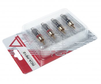 699 р. Штекер RCA комплект 4шт. AURA AURA rca-p612  с доставкой в г. Кемерово. Увеличить фотографию 2