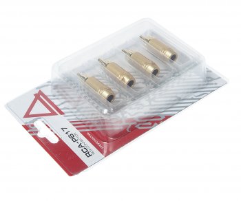 819 р. Штекер RCA комплект 4шт. AURA AURA rca-p617  с доставкой в г. Кемерово. Увеличить фотографию 2