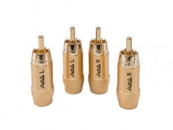 819 р. Штекер RCA комплект 4шт. AURA AURA rca-p617  с доставкой в г. Кемерово. Увеличить фотографию 3