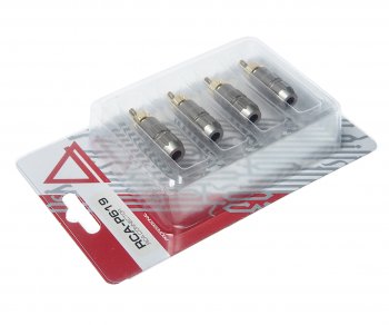 739 р. Штекер RCA комплект 4шт. AURA AURA rca-p619  с доставкой в г. Кемерово. Увеличить фотографию 2