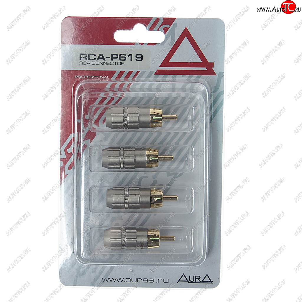739 р. Штекер RCA комплект 4шт. AURA AURA rca-p619  с доставкой в г. Кемерово