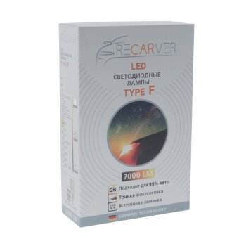 4 749 р. Лампа светодиодная 12V H3 PK22s 7000Lm (2шт.) Type F RECARVER RECARVER rectfled0h3-6canbus  с доставкой в г. Кемерово. Увеличить фотографию 4