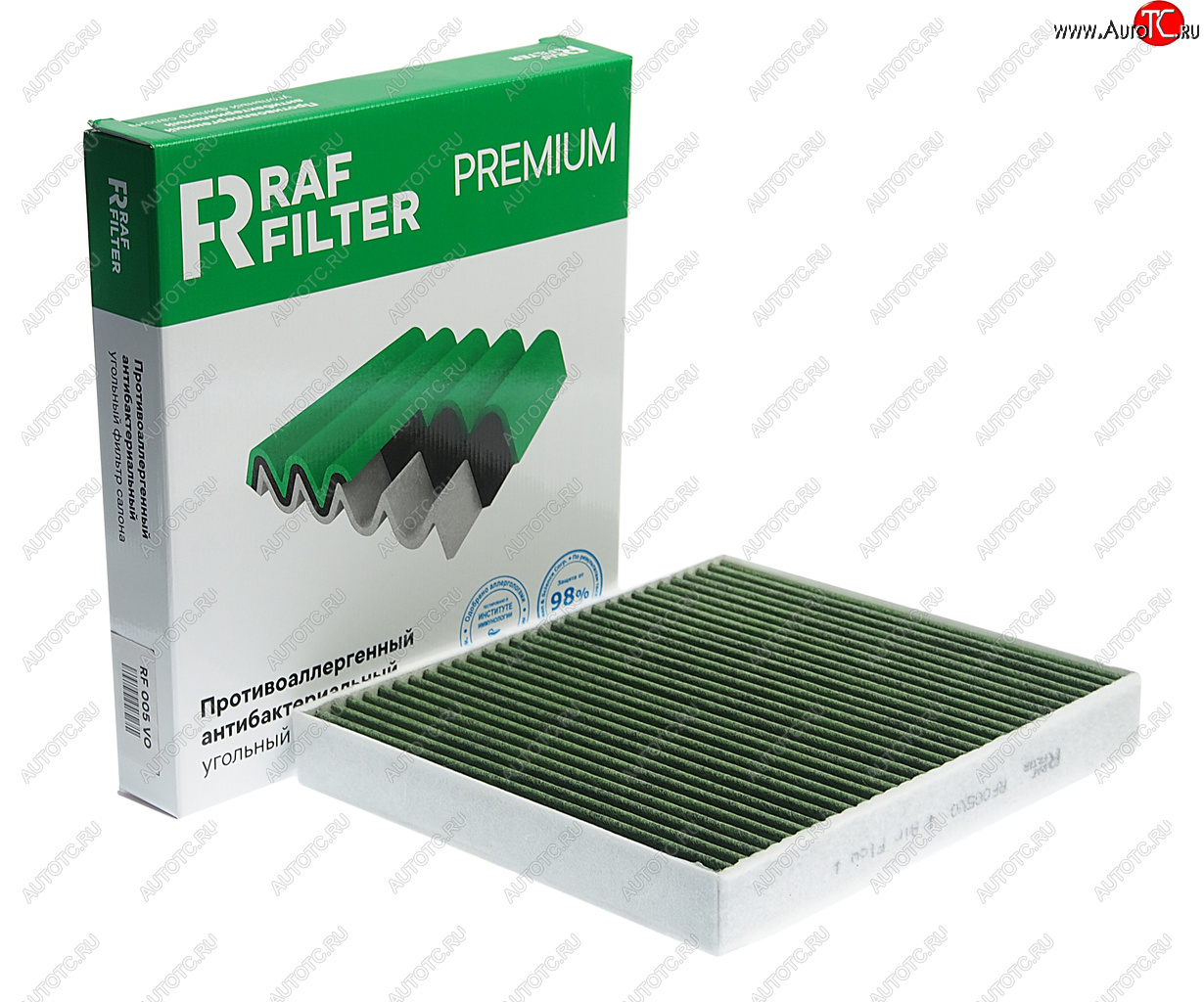 1 059 р. Фильтр воздушный салона VW Polo (17-) угольный антиаллергенный RAF FILTER RAF FILTER rf005vo  с доставкой в г. Кемерово