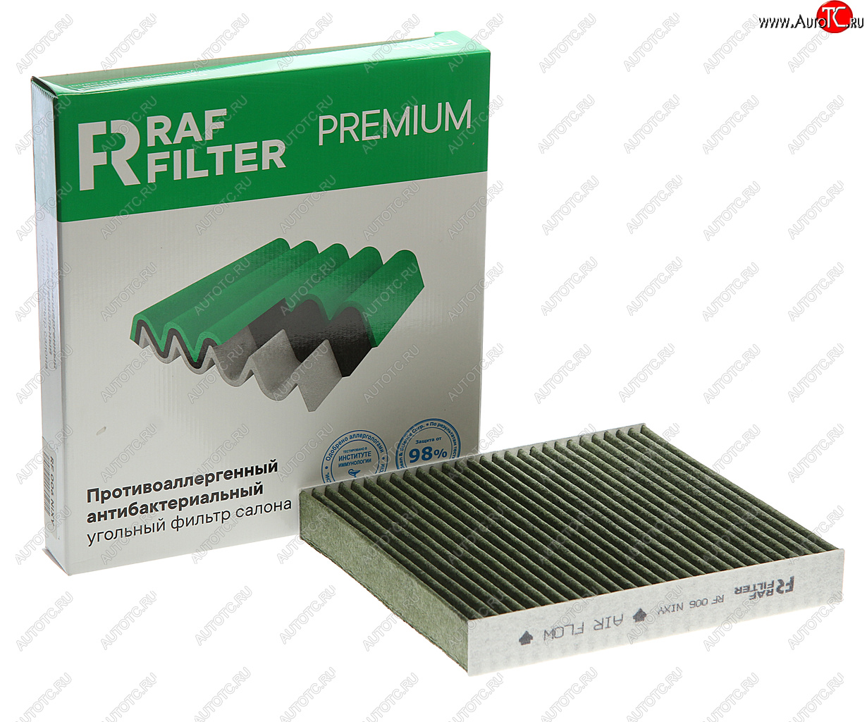 869 р. Фильтр воздушный салона HONDA Civic (94-01) угольный антиаллергенный RAF FILTER RAF FILTER rf006nixy  с доставкой в г. Кемерово