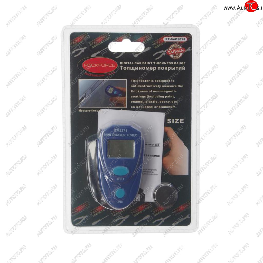 2 499 р. Толщиномер покрытий в блистере ROCKFORCE ROCKFORCE rf-04c1038 ROCKFORCE rf-04c1038  с доставкой в г. Кемерово