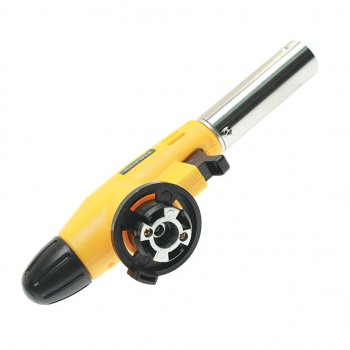 529 р. Горелка газовая под цанговый баллон с пьезоподжигом ROCKFORCE ROCKFORCE rf-175gb  с доставкой в г. Кемерово. Увеличить фотографию 2