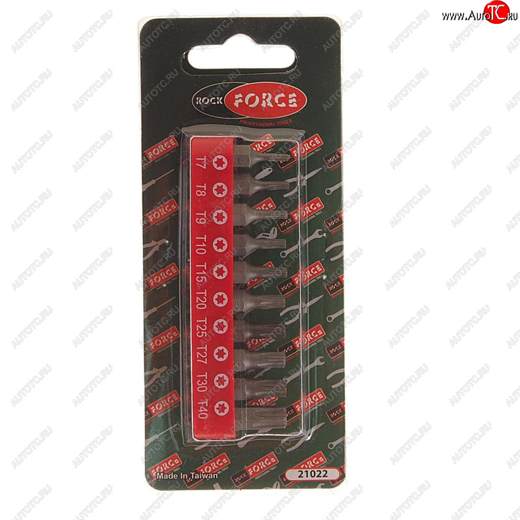 299 р. Набор бит 14 TORх T7-T40 10 предметов с держателем ROCKFORCE ROCKFORCE rf-21022  с доставкой в г. Кемерово