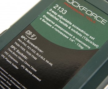 999 р. Отвертка с набором бит реверсивная 13 предметов ROCKFORCE ROCKFORCE rf-2133  с доставкой в г. Кемерово. Увеличить фотографию 4