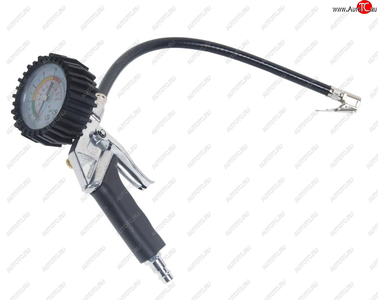 1 099 р. Пистолет для подкачки шин с манометром 16Bar в блистере ROCKFORCE ROCKFORCE rf-2370  с доставкой в г. Кемерово