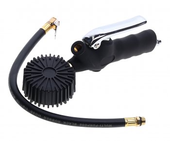 3 589 р. Пистолет для подкачки шин с манометром и шлангом 18Bar ROCKFORCE ROCKFORCE rf-23702  с доставкой в г. Кемерово. Увеличить фотографию 2