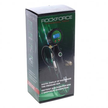 3 589 р. Пистолет для подкачки шин с манометром и шлангом 18Bar ROCKFORCE ROCKFORCE rf-23702  с доставкой в г. Кемерово. Увеличить фотографию 5