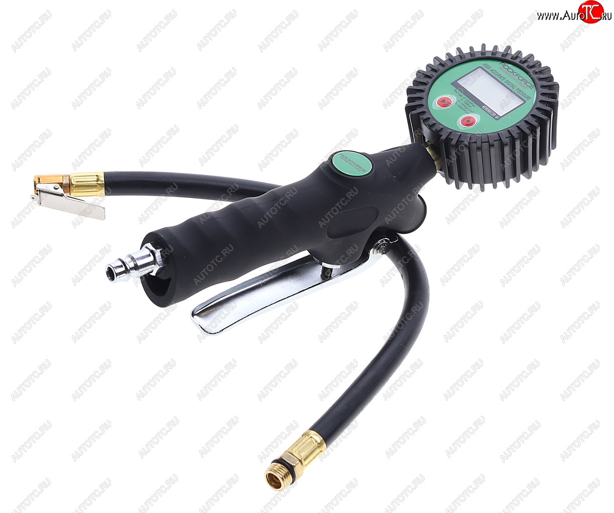 3 589 р. Пистолет для подкачки шин с манометром и шлангом 18Bar ROCKFORCE ROCKFORCE rf-23702  с доставкой в г. Кемерово