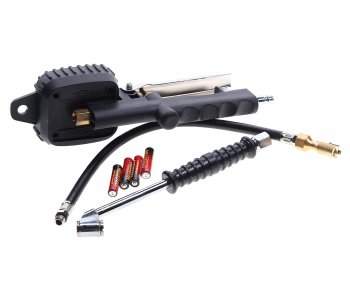 3 899 р. Пистолет для подкачки шин с манометром и шлангом 16Bar ROCKFORCE ROCKFORCE rf-23702b  с доставкой в г. Кемерово. Увеличить фотографию 2