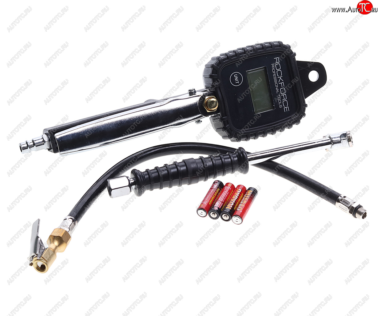 3 899 р. Пистолет для подкачки шин с манометром и шлангом 16Bar ROCKFORCE ROCKFORCE rf-23702b  с доставкой в г. Кемерово