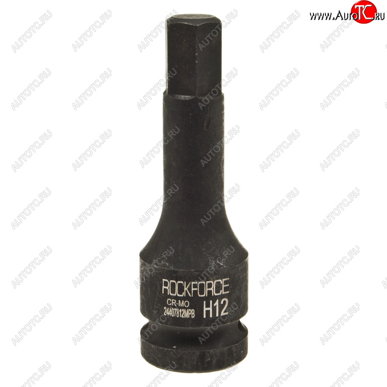 339 р. Бита-головка 12 HEX H12 L=79мм ударная ROCKFORCE ROCKFORCE rf-24407812mpb  с доставкой в г. Кемерово