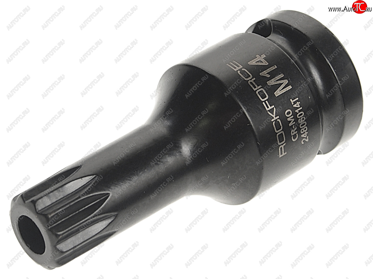 399 р. Бита-головка 12 SPLINE M14 с отверстием ударная ROCKFORCE ROCKFORCE rf-24806014t  с доставкой в г. Кемерово