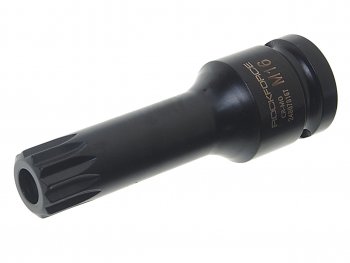 399 р. Бита-головка 1/2 SPLINE M16 с отверстием ударная глубокая ROCKFORCE ROCKFORCE rf-24807816t ROCKFORCE rf-24807816t  с доставкой в г. Кемерово. Увеличить фотографию 1
