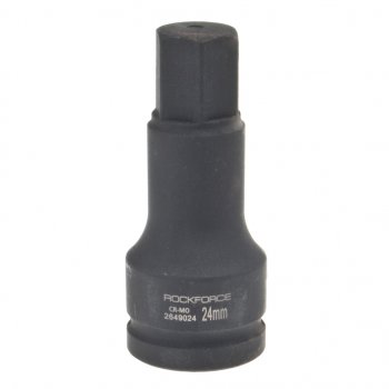 969 р. Головка торцевая 34 24мм ударная удлиненная L=100мм ROCKFORCE ROCKFORCE rf-2649024  с доставкой в г. Кемерово. Увеличить фотографию 1