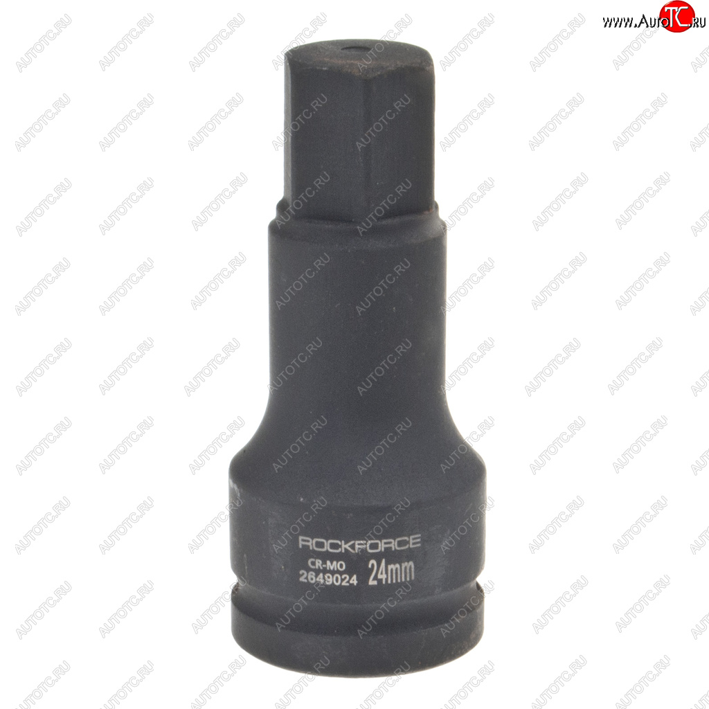 969 р. Головка торцевая 34 24мм ударная удлиненная L=100мм ROCKFORCE ROCKFORCE rf-2649024  с доставкой в г. Кемерово