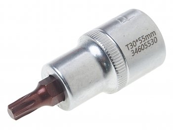207 р. Бита-головка 12 TORX T30х55мм Premium ROCKFORCE ROCKFORCE rf-34605530pr  с доставкой в г. Кемерово. Увеличить фотографию 1