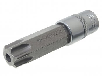 559 р. Бита-головка 12 TORX T100х100мм с отверстием ROCKFORCE ROCKFORCE rf-347100100  с доставкой в г. Кемерово. Увеличить фотографию 1