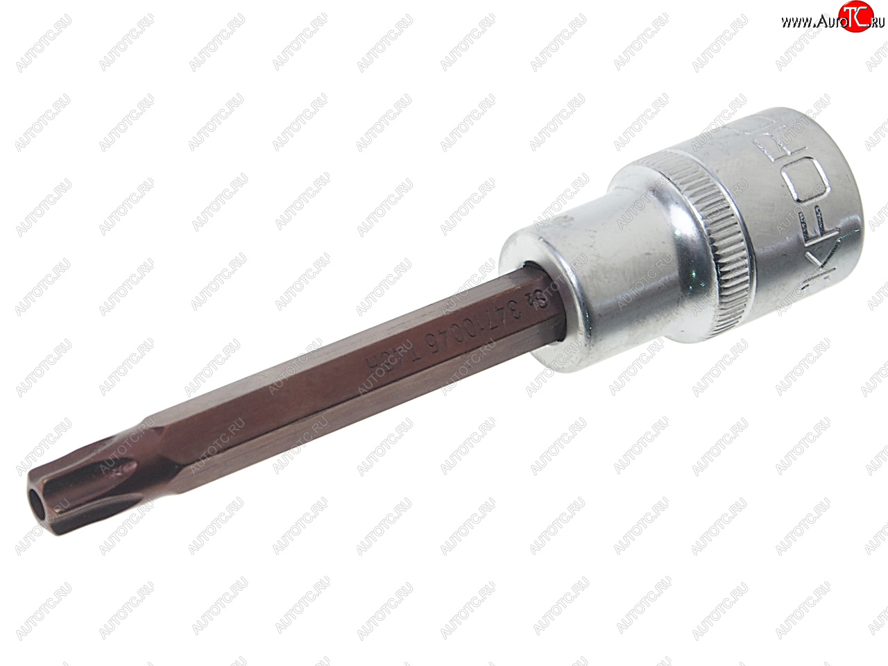 286 р. Бита-головка 12 TORX T45х100мм с отверстием Premium ROCKFORCE ROCKFORCE rf-34710045pr  с доставкой в г. Кемерово