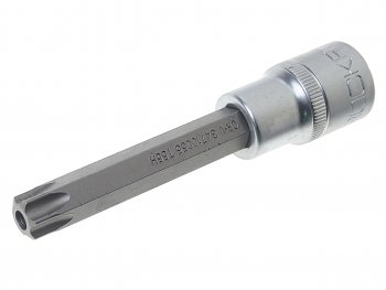 227 р. Бита-головка 12 TORX T55х100мм с отверстием ROCKFORCE ROCKFORCE rf-34710055  с доставкой в г. Кемерово. Увеличить фотографию 1