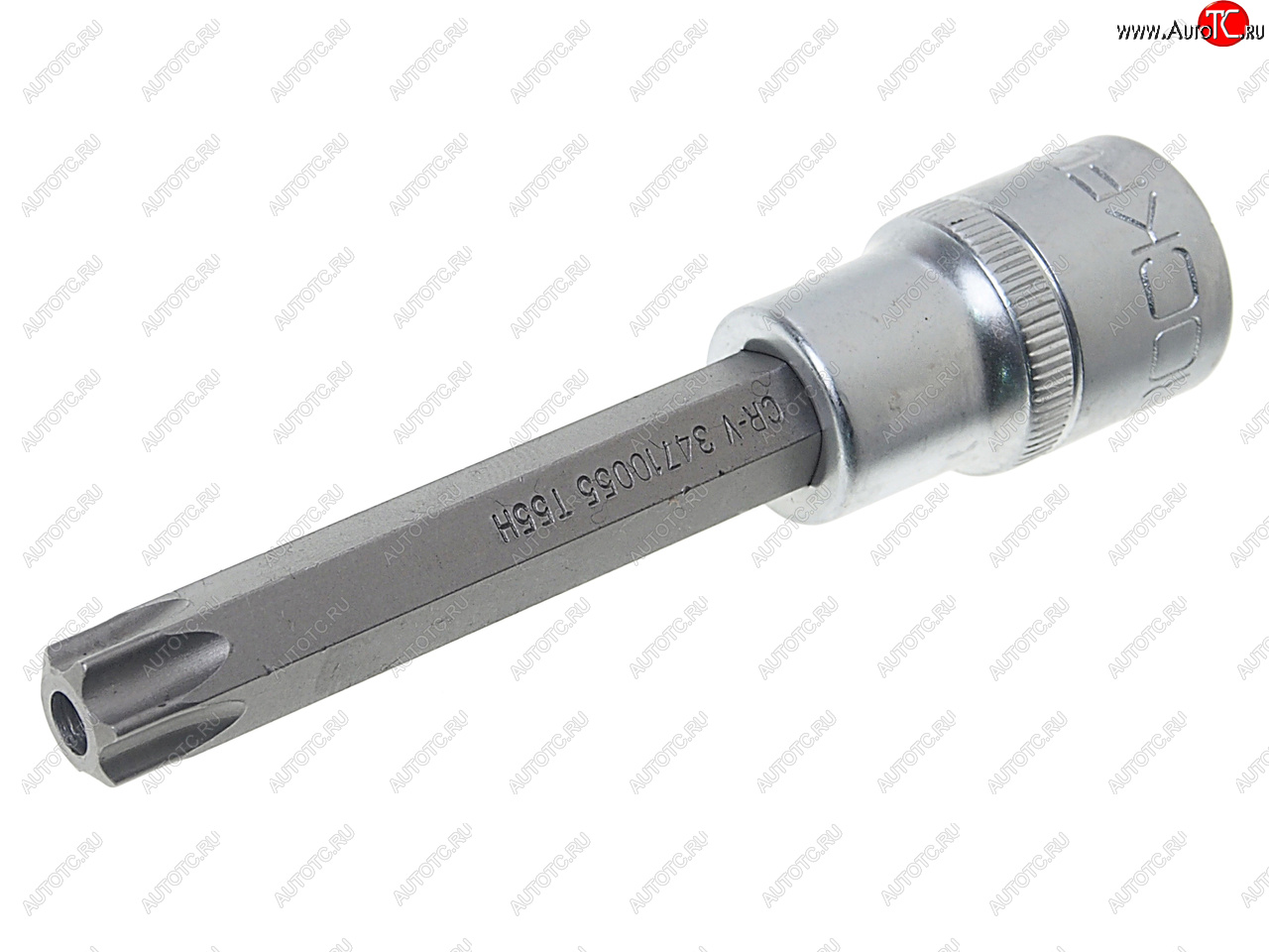 227 р. Бита-головка 12 TORX T55х100мм с отверстием ROCKFORCE ROCKFORCE rf-34710055  с доставкой в г. Кемерово