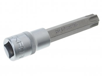 258 р. Бита-головка 12 TORX T60х100мм с отверстием ROCKFORCE ROCKFORCE rf-34710060  с доставкой в г. Кемерово. Увеличить фотографию 2