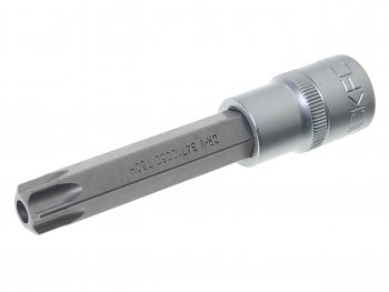 258 р. Бита-головка 12 TORX T60х100мм с отверстием ROCKFORCE ROCKFORCE rf-34710060  с доставкой в г. Кемерово. Увеличить фотографию 1