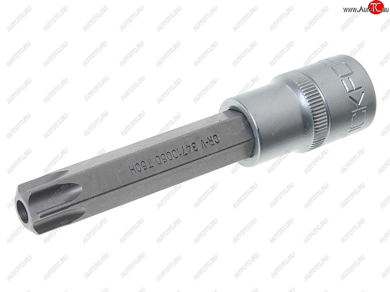 258 р. Бита-головка 12 TORX T60х100мм с отверстием ROCKFORCE ROCKFORCE rf-34710060  с доставкой в г. Кемерово