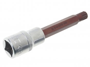 242 р. Бита-головка 12 SPLINE M10х100мм Premium ROCKFORCE ROCKFORCE rf-34810010pr  с доставкой в г. Кемерово. Увеличить фотографию 2