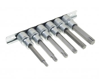 1 679 р. Набор бит-головок TORX Т30-Т60 L=100мм 6 предметов на планке ROCKFORCE ROCKFORCE rf-40913l  с доставкой в г. Кемерово. Увеличить фотографию 1
